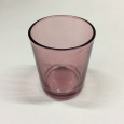 Transparent pink candlestick