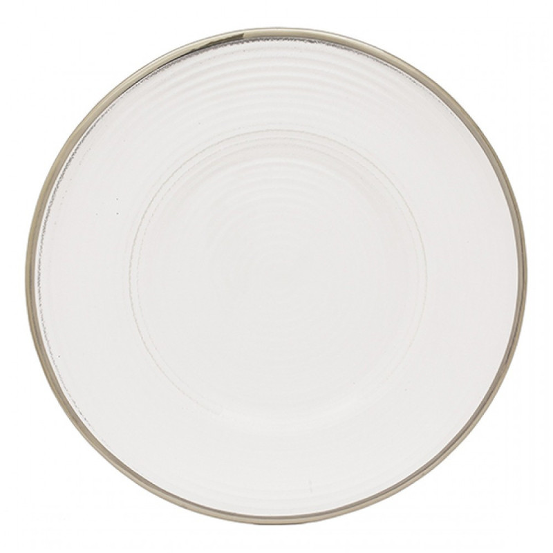 Klubový tanier Silver - vrúbkovaný