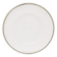 Club plate Silver - serrated