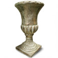 Cream-gold amphora tall