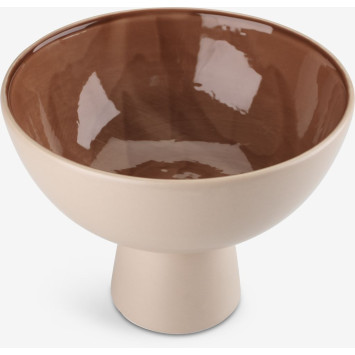 Bowl on a leg - beige
