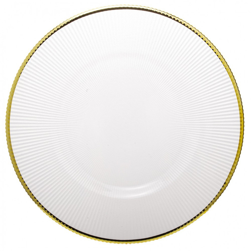 Club plate Gold - serrated