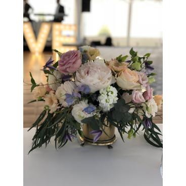 Brass flower pot