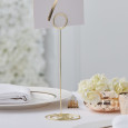 Stojan na čísla stolov zlatý