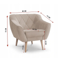 Kreslo beige
