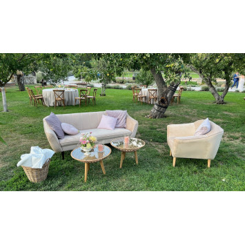 2-seater sofa cappuccino