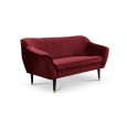 2-seater sofa burgundy