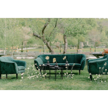 2-seater sofa green