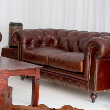 2-seater Chesterfield sofa