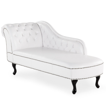 Sofa chesterfield biela