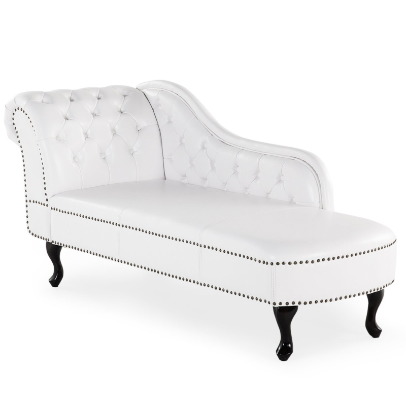 Sofa chesterfield biela