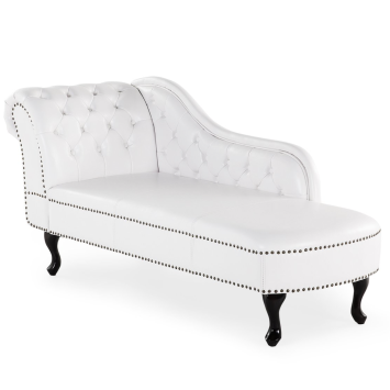 Sofa chesterfield biela