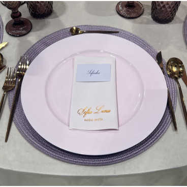 Pink club plate