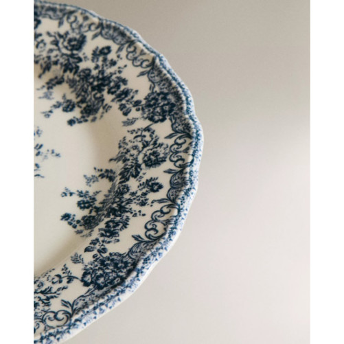 Blue majolica plate - big