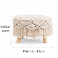 Low boho stool