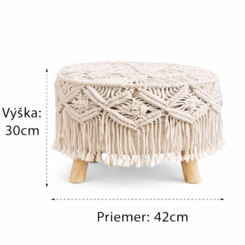 Taburetka boho nízka