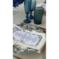 Blue majolica plate - big