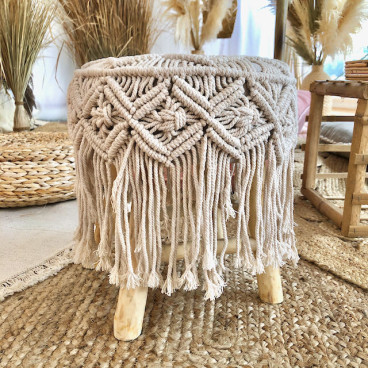 Taburetka boho vysoká