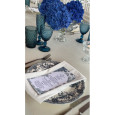Blue majolica plate - big
