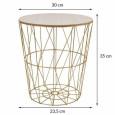 Coffee table basket