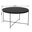 Black coffee table