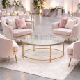 Coffee table gold Ø90cm