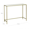 Gold Console Table