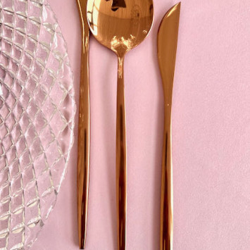 Rose gold cutlery (set)