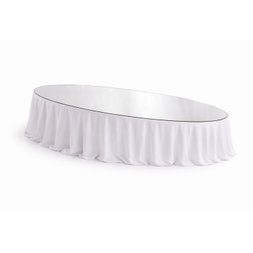 Mirror for an elliptical table