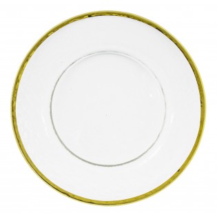 Klubový tanier so zlatým lemom