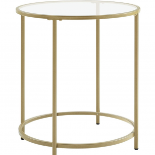 Konferenčný stolík zlatý Ø50cm