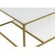 Konferenčný stolík bielo-zlatý 70x110cm